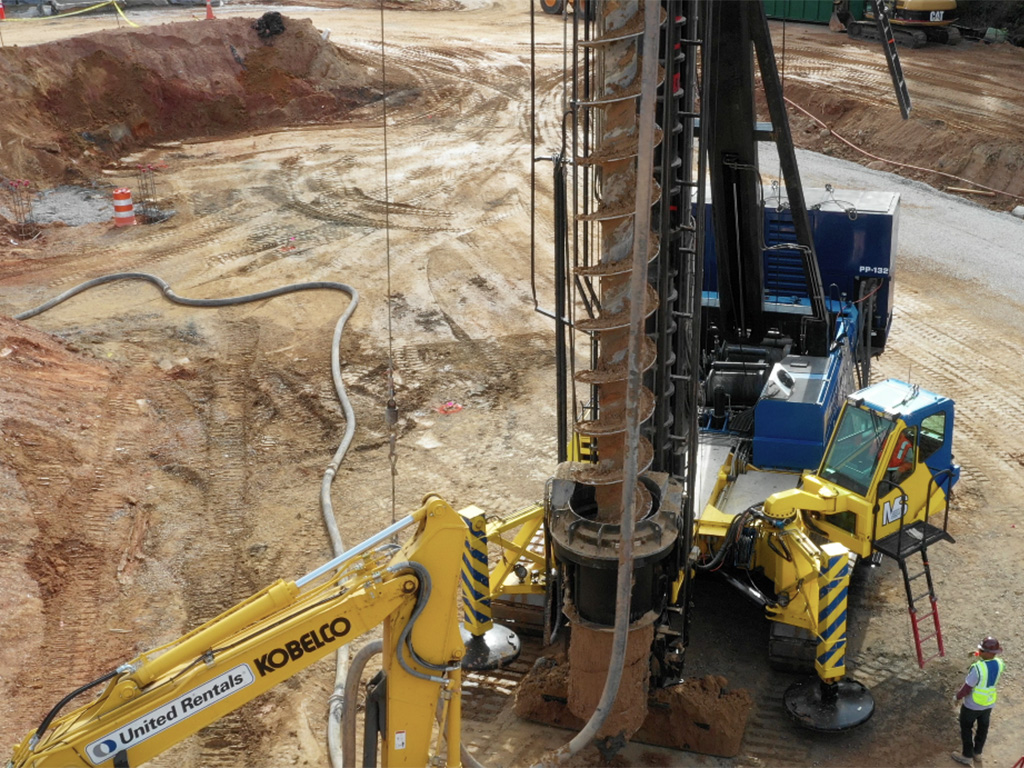 CFA pile construction