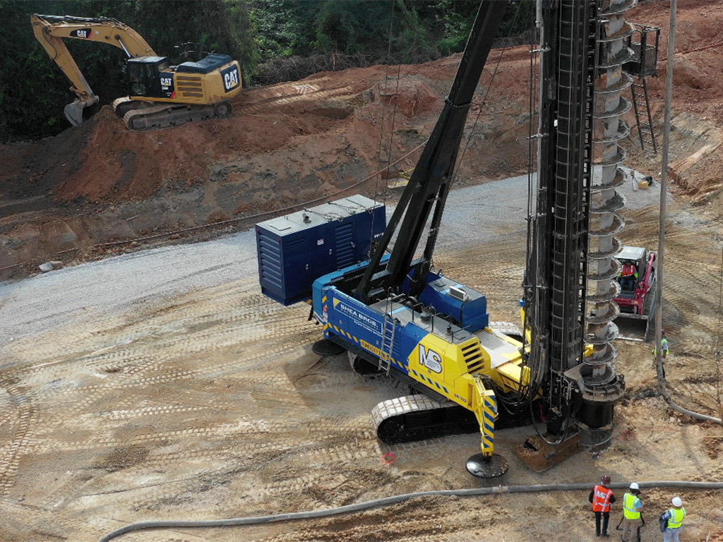 CFA pile installation